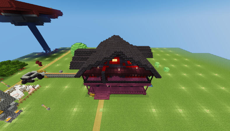 Have moved in... an overhead shot of Scythes finished build.